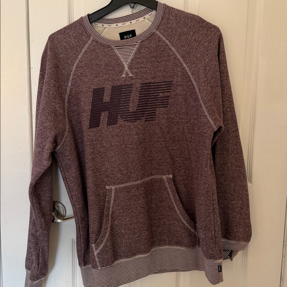 Huff sweatshirt Crewneck/ kangaroo pouch -men’s large